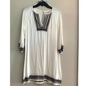 Bohemian Festival Rainbow Black White Dress/Tunic